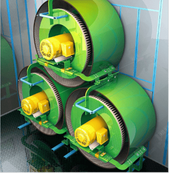 Image of fan with silencers and baffles